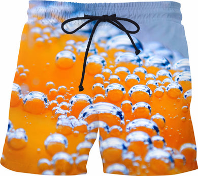 Bubbly Orange Swim Shorts