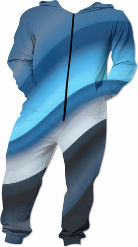 Blue Flow Adult Onesie