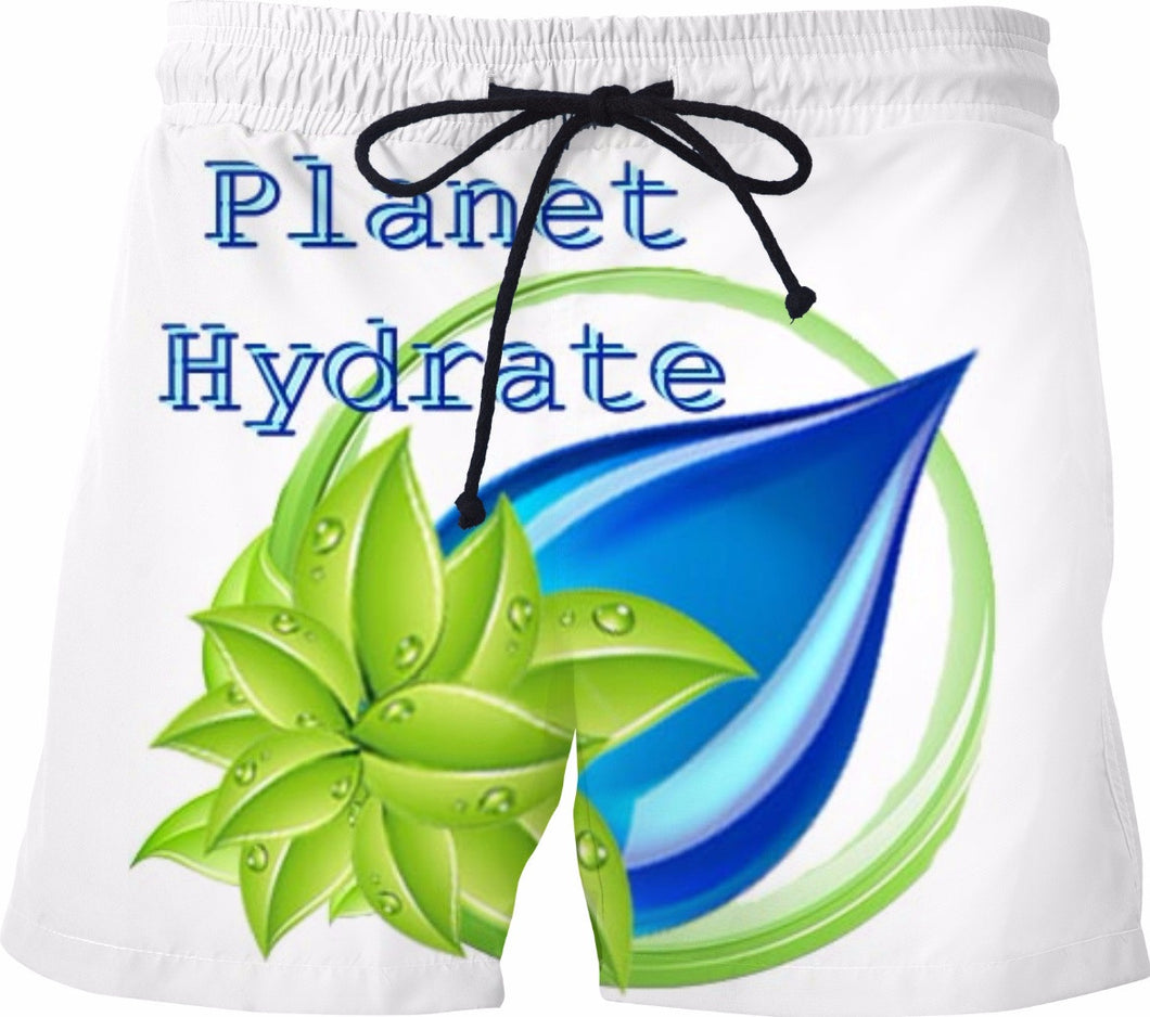 Planet Hydrate Branded Swim Trunks