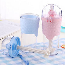 Protein Mixer Bottle With Straw