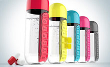 Candy Color Pill Case Water Bottle